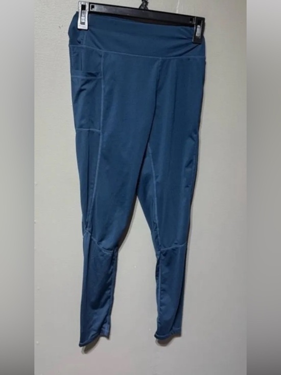 SHEIN Pants - SHEIN Slate Blue High-Waist Leggings with Side Pocket